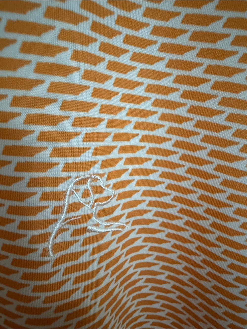 University of TN Rhoback Orange Geometric Short-Sleeve Polo - Picture 5 of 9